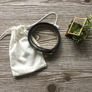 Ann Taylor | Vegan Leather Skinny Belt